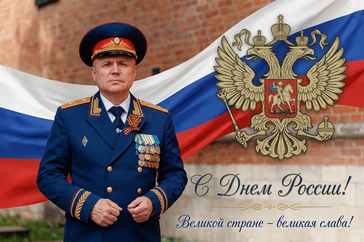 Поздравление руководителя СУ СК России по Смоленской области Анатолия Юрьевича Уханова с Днем России