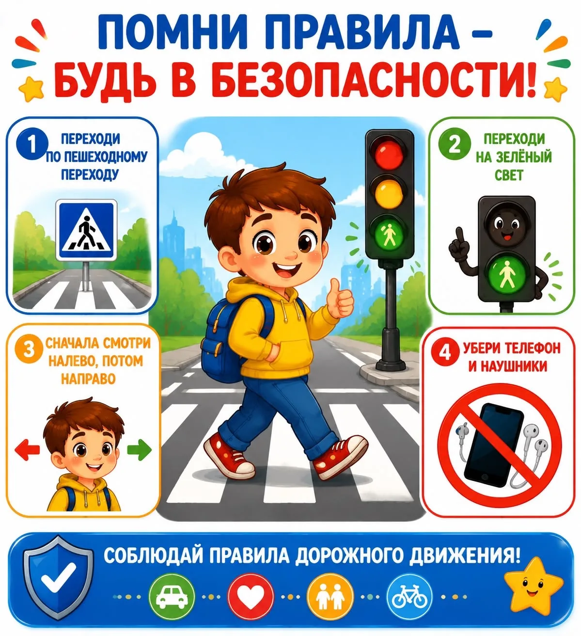 🚦В школе прошли тематические уроки по Правилам дорожного движения
