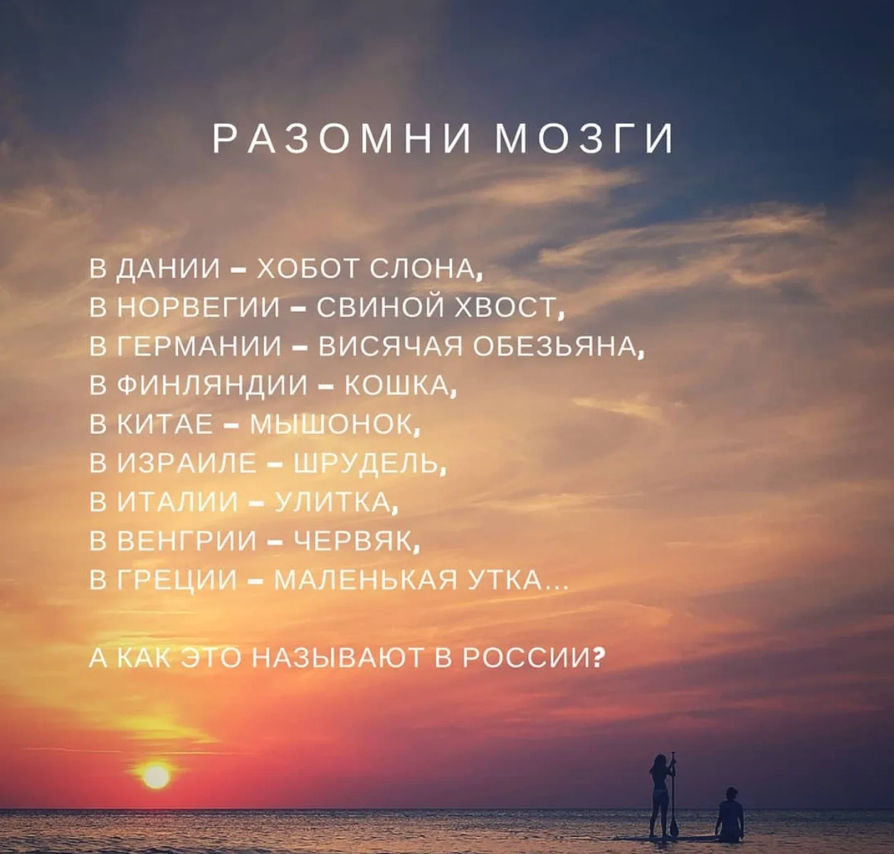 Рубрика "Разомни мозги".