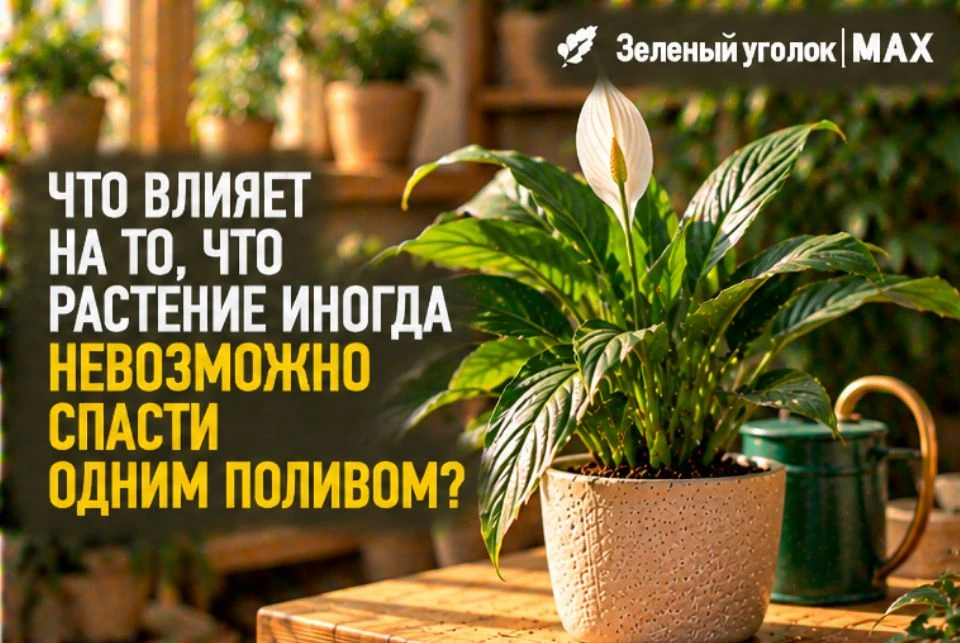 💧 ЧТО ВЛИЯЕТ НА ТО, ЧТО РАСТЕНИЕ ИНОГДА НЕВОЗМОЖНО СПАСТИ ОДНИМ ПОЛИВОМ?