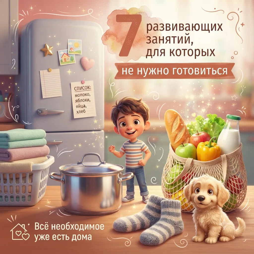 Бытовые квесты: как превратить рутину в развивающую игру 😍