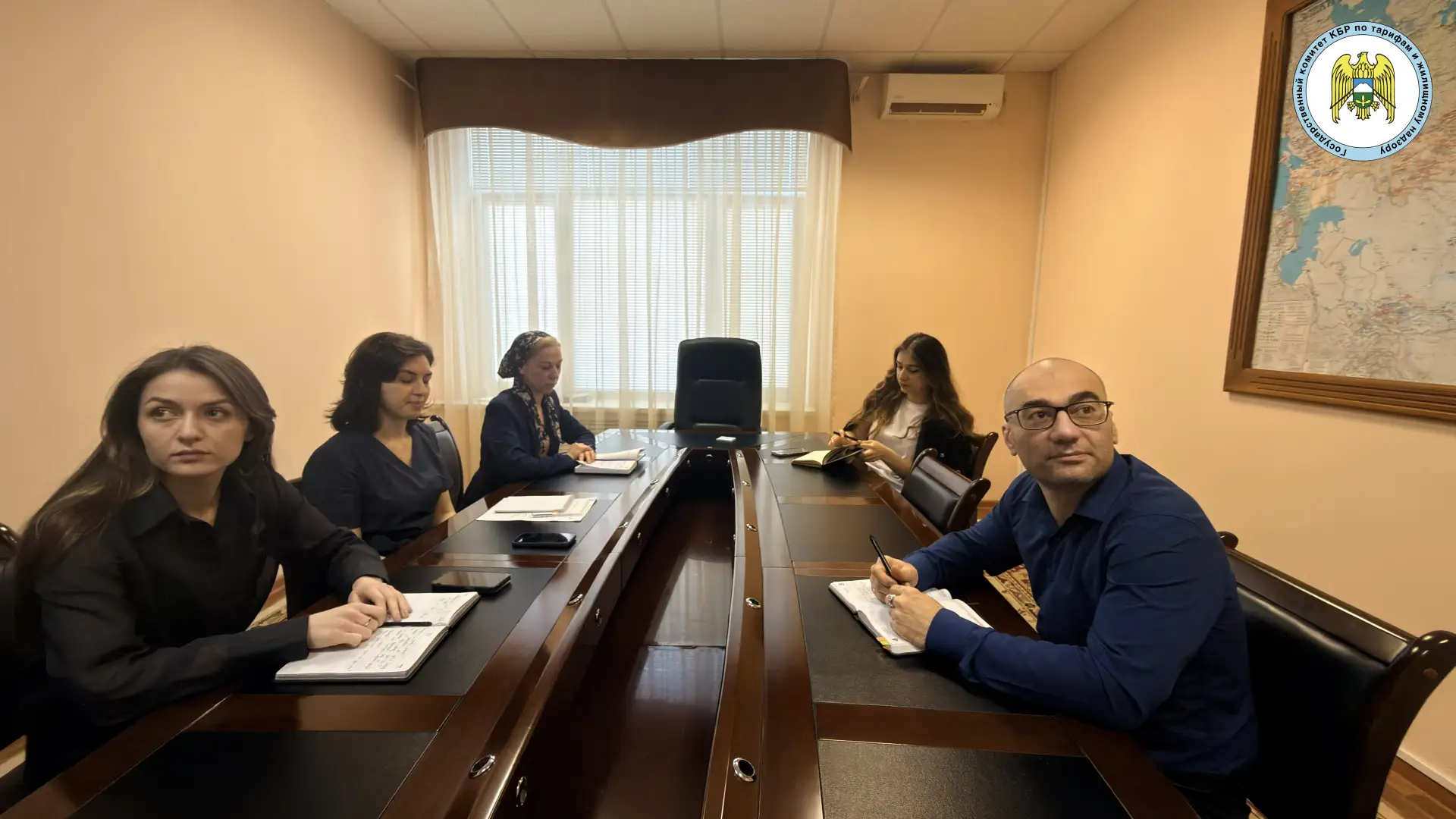 Сотрудники Государственного комитета Кабардино-Балкарской Республики по тарифам и жилищному надзору 