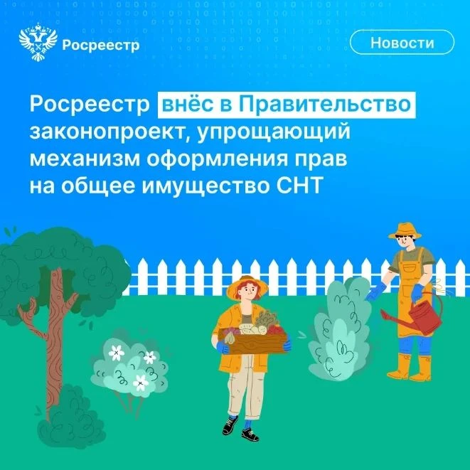 Друзья, важная информация для дачников и садоводов. Росреестр внёс в Правительство РФ законопроект, 