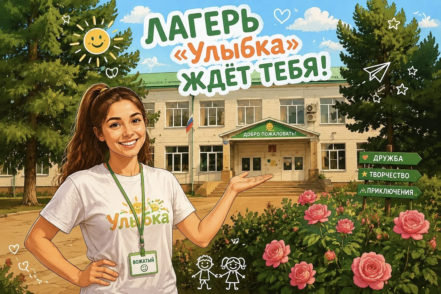 «Мам, пап, я хочу в лагерь!» 😄