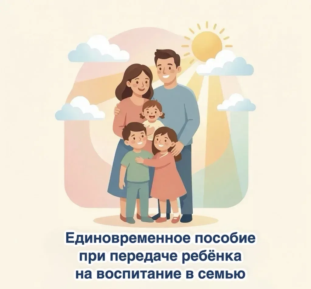 Единовременное пособие при передаче ребёнка на воспитание в семью