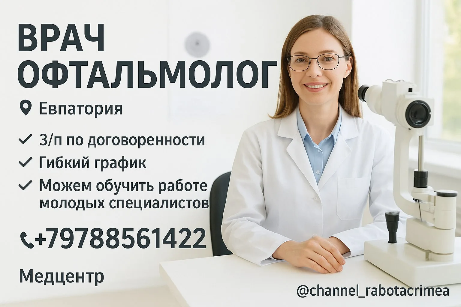 🔊 ВРАЧ ОФТАЛЬМОЛОГ