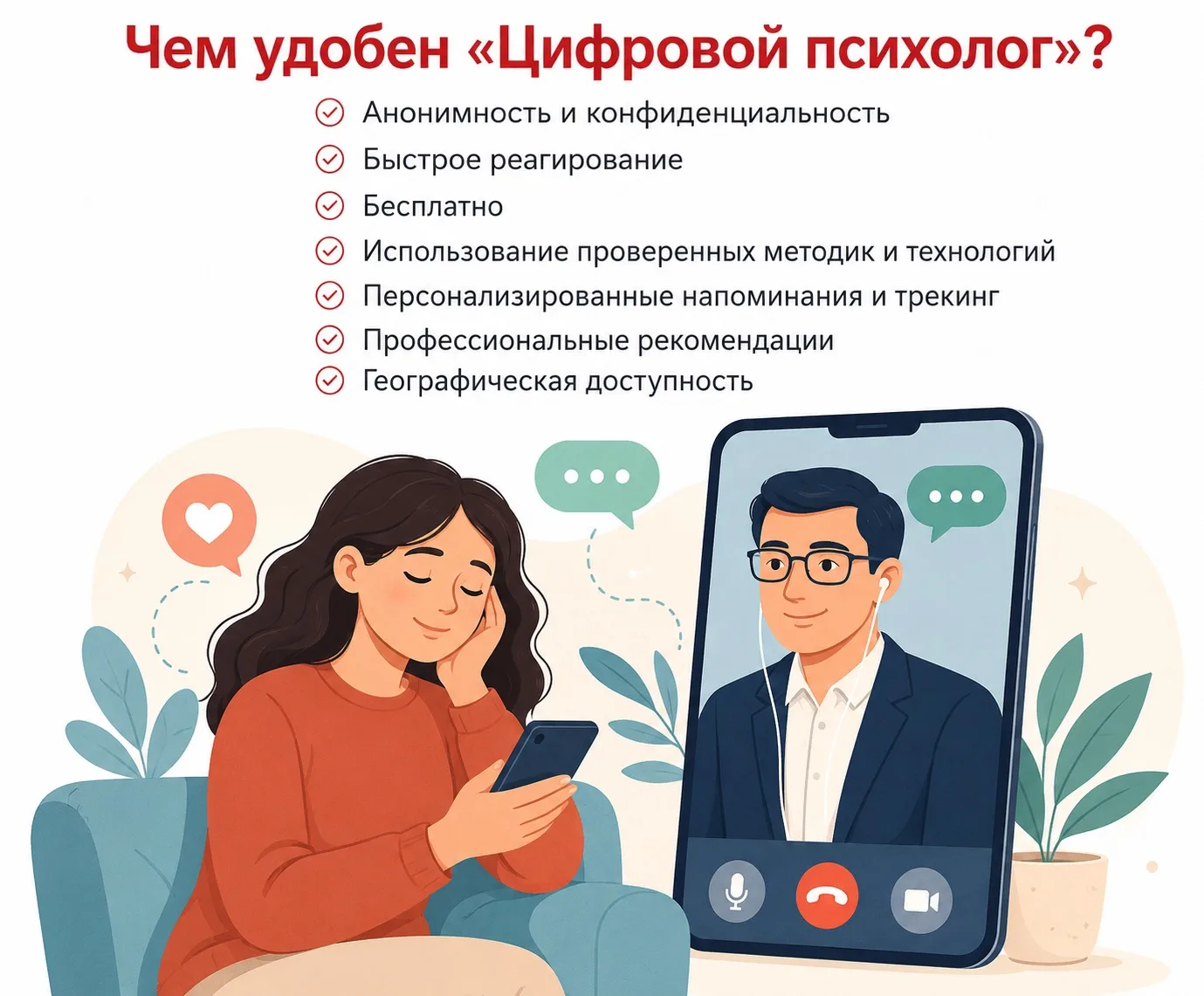 Бесплатная психологическая помощь для красноярцев: «Цифровой психолог» уже доступен!