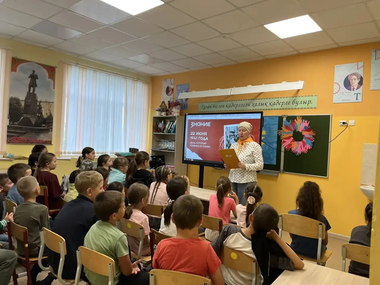Сегодня в пришкольном лагере советник директора по воспитанию Салахова Ф.Д. провела тематическую лек