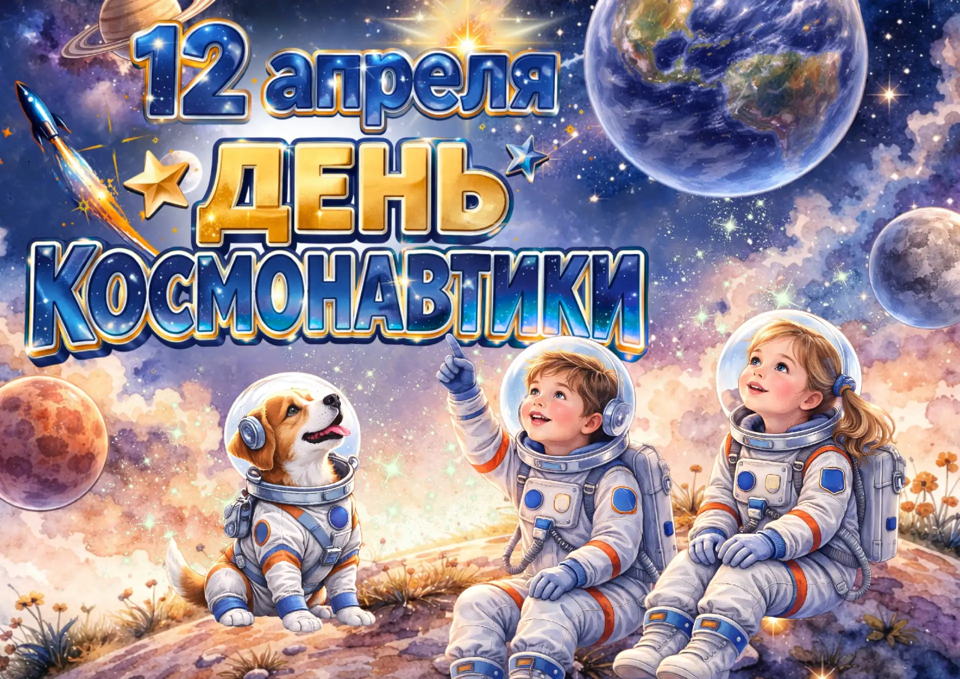 🚀 Космическое приключение в гимназии : настольная игра «Кто я?» 👨‍🚀🌌  ‼️ 12 апреля 1961 года Юрий Га