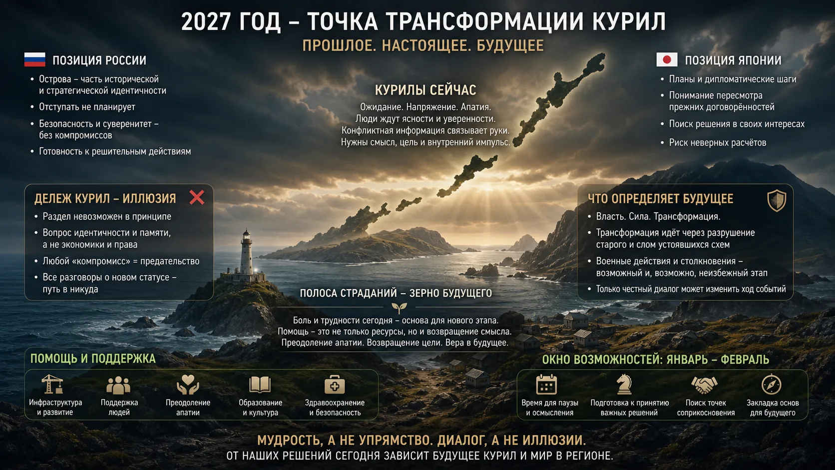 Курилы 2027 Расклад 2.09.2026 Итак, подводя итог всему сказанному, мы видим, что 2027 г...