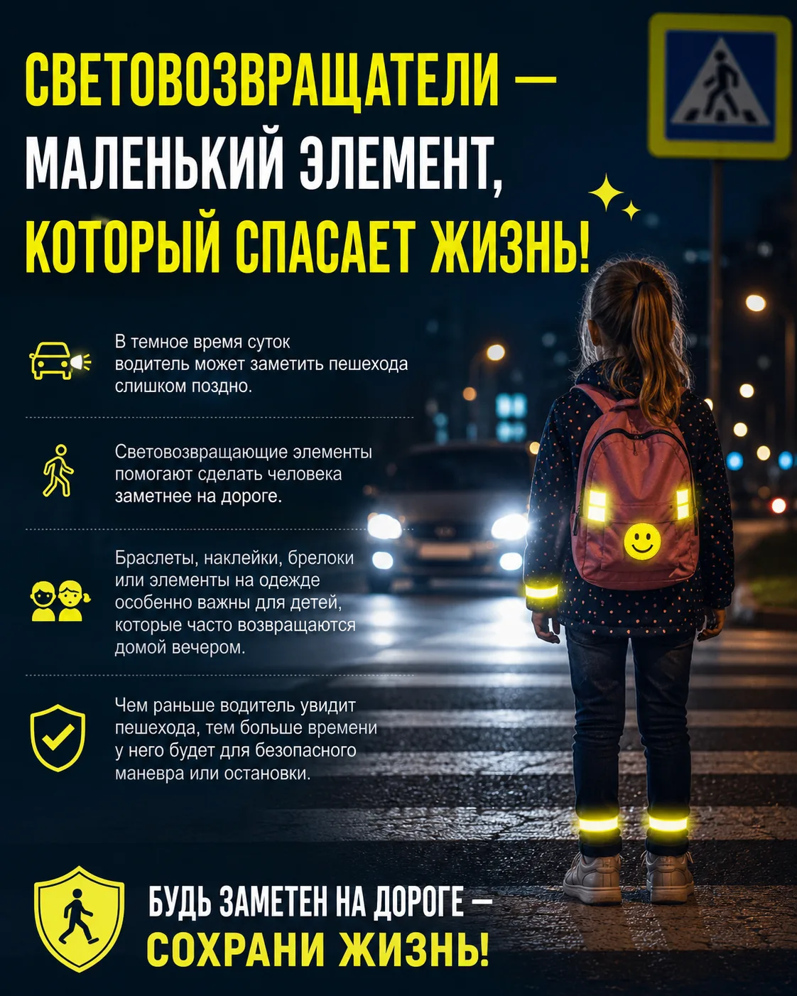 Световозвращатели — маленький элемент, который спасает жизнь ✨