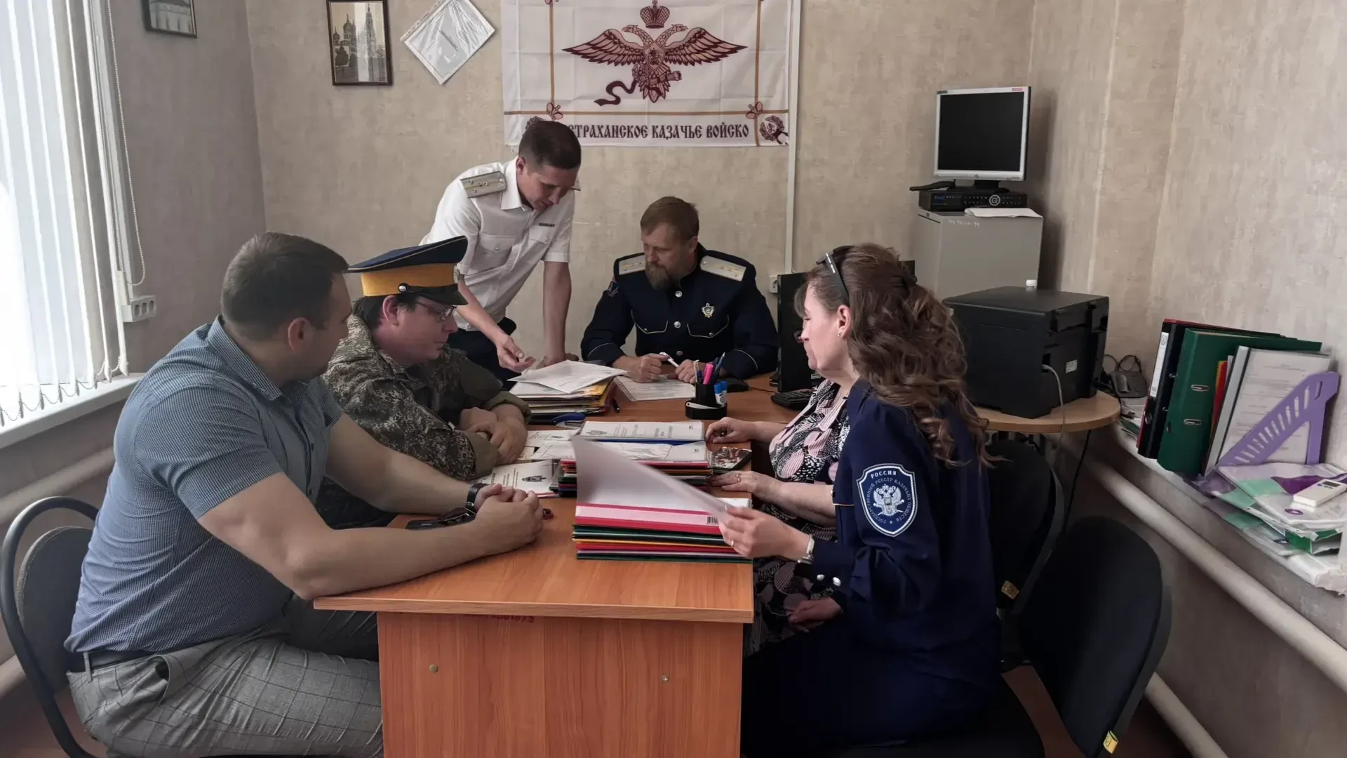 Штаб АОКО проверил работу Астраханского городского станичного общества