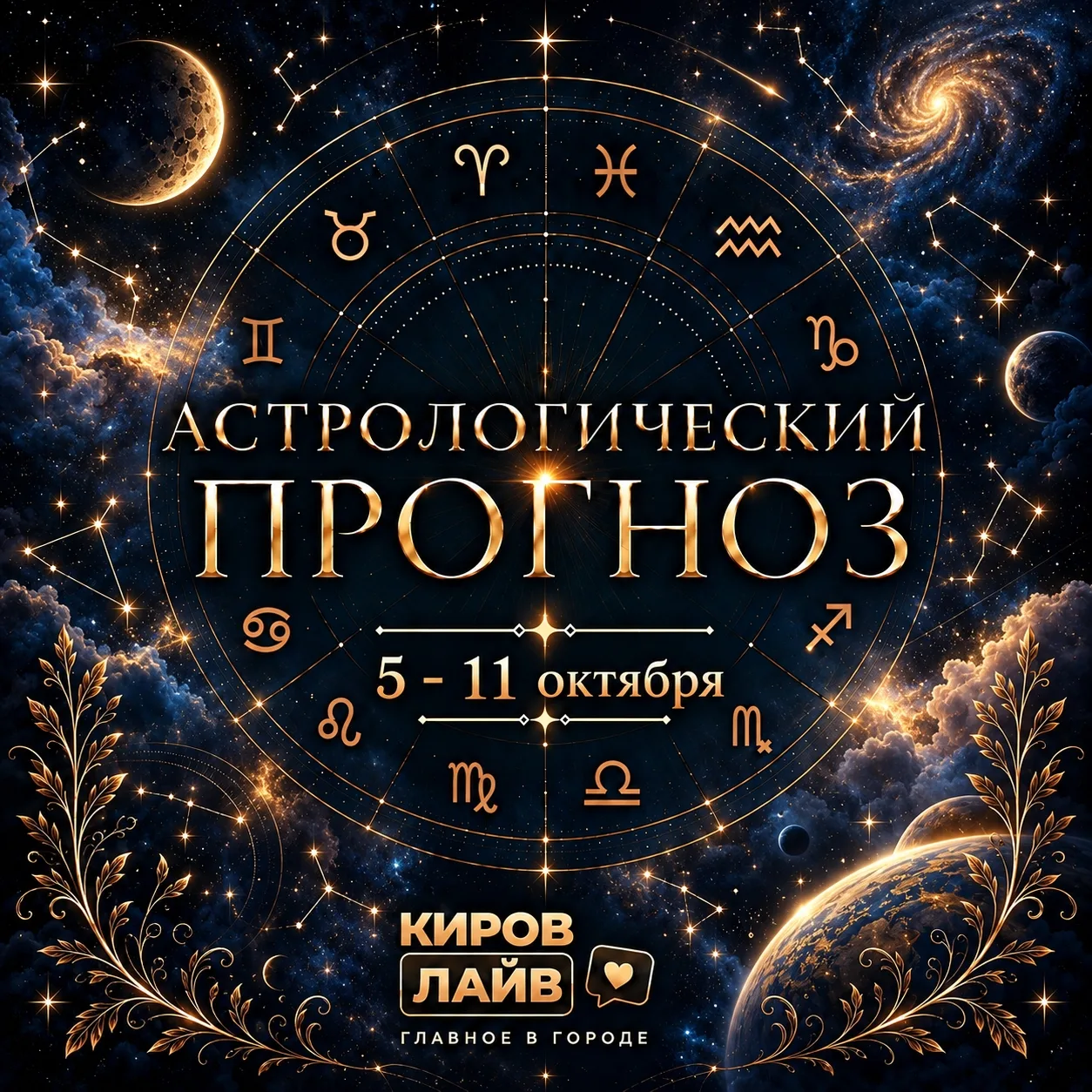 🔭Астрологический прогноз на неделю (5 - 11 октября)