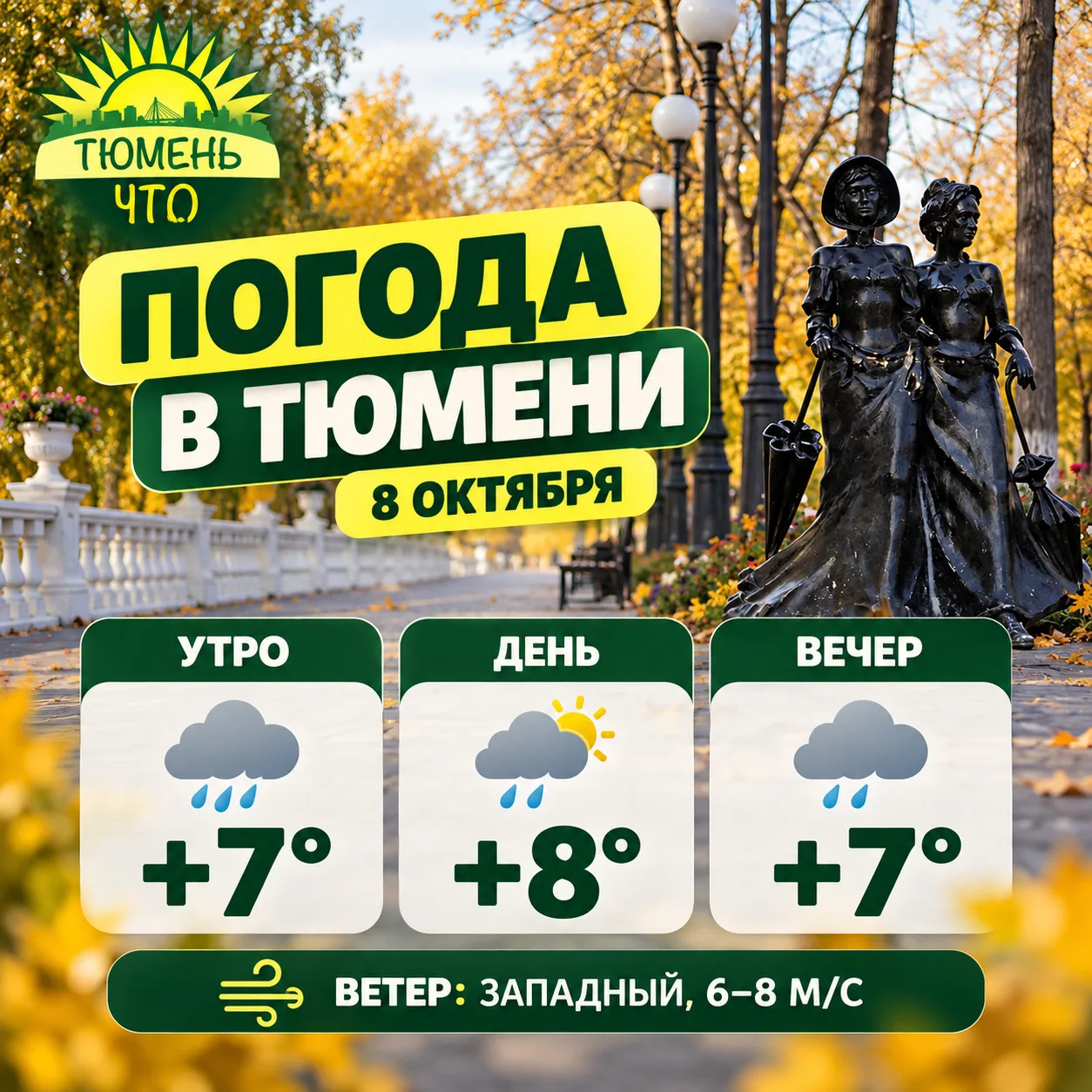 Погода в Тюмени на 8 октября