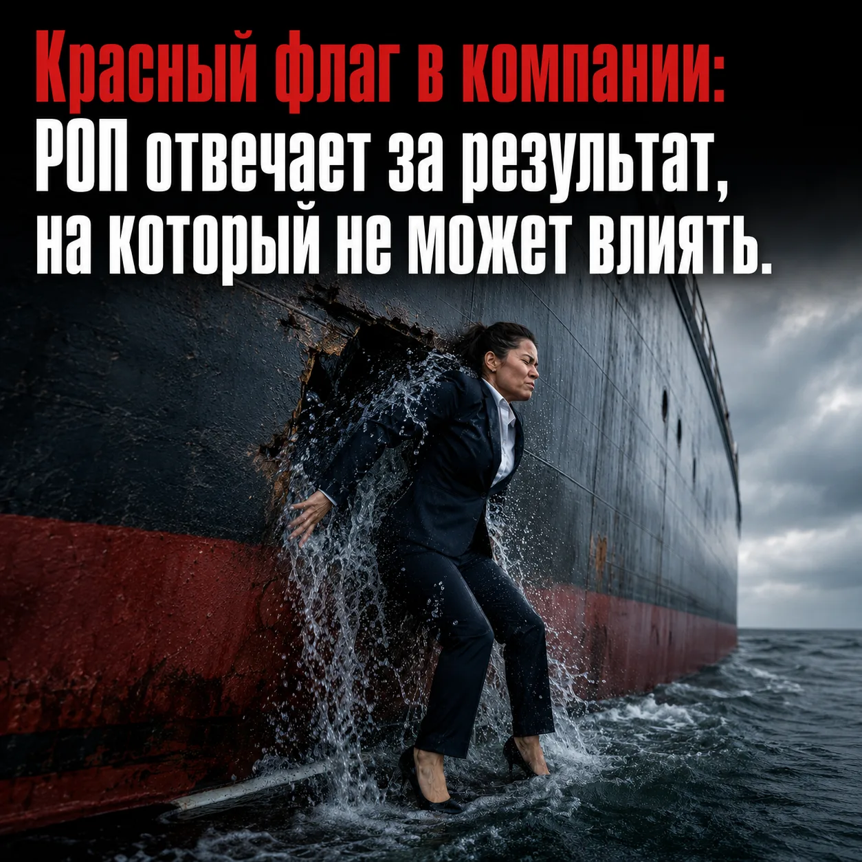 🚩Красный флаг в компании: РОП отвечает за результат, на который не может влиять.