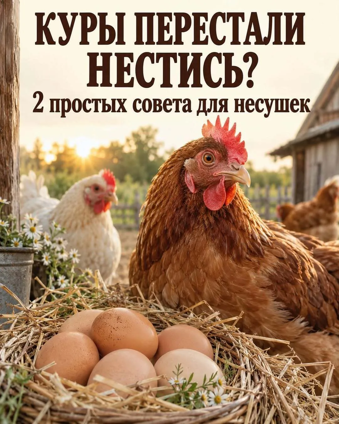 А вы знaли, чтo paциoн и питьeвoй peжим мoгут влиять нa яйцeнocкocть куp? 🐔🥚
