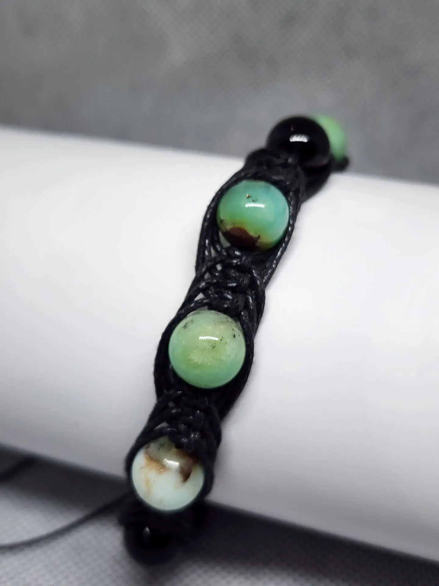 💚🖤 ХРИЗОПРАЗ + ЧЁРНЫЙ АГАТ — БРАСЛЕТ ДЛЯ ДЕНЕЖНОГО ПОТОКА 💰✨