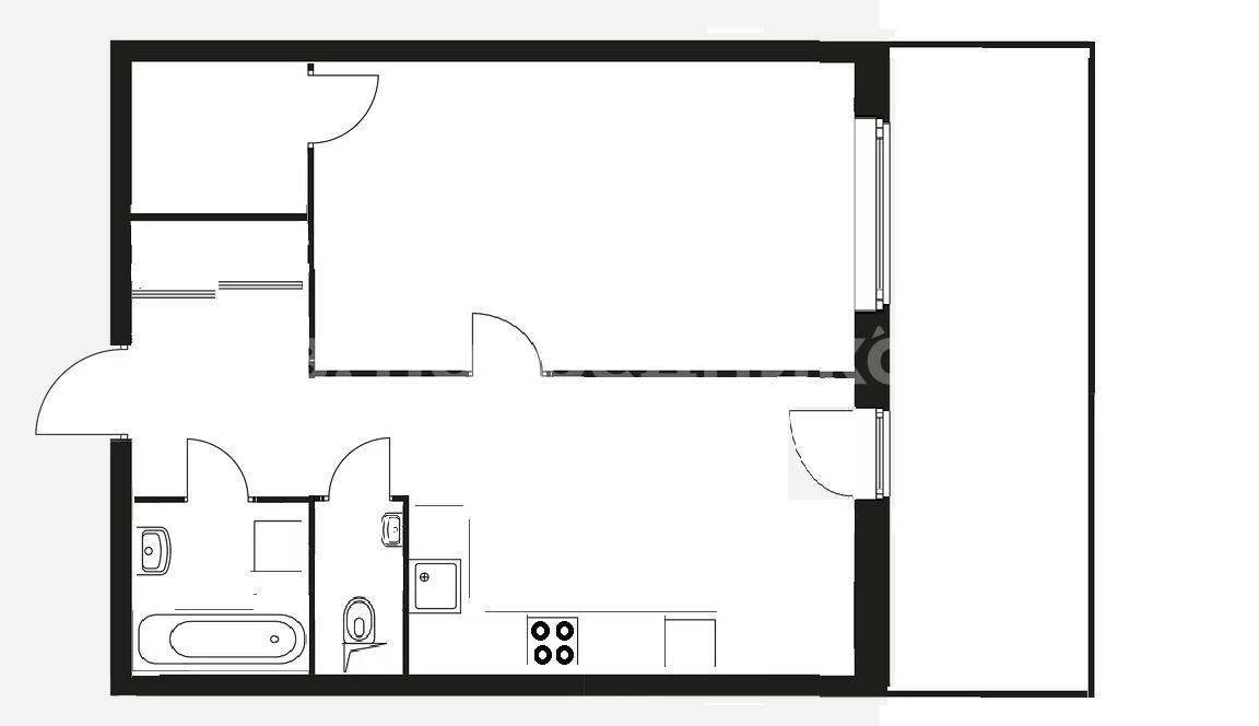 Сдам без посредников: 1-комнатная квартира, 40м²