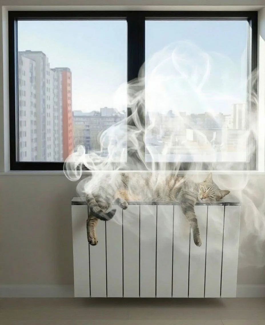 У некоторых жителей Инорса пошла подача отопления🔥