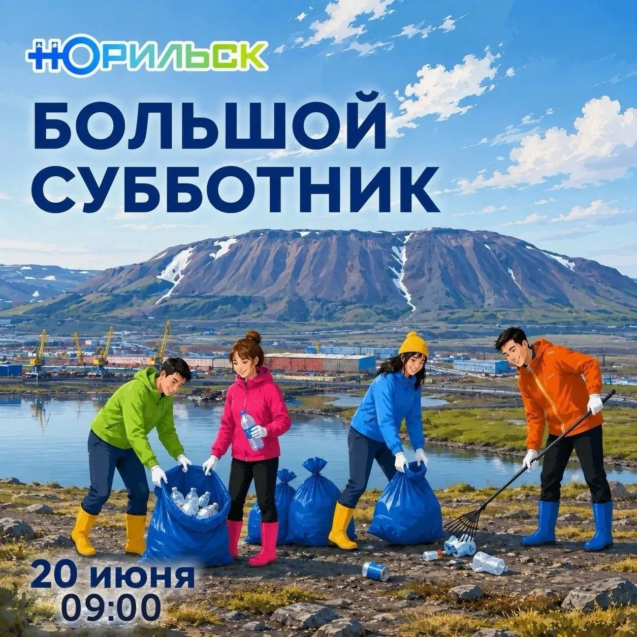 Дорогие жители!

Приглашаем вас принять участие в общегородском субботнике! Он пройдёт 20 июня в 09: