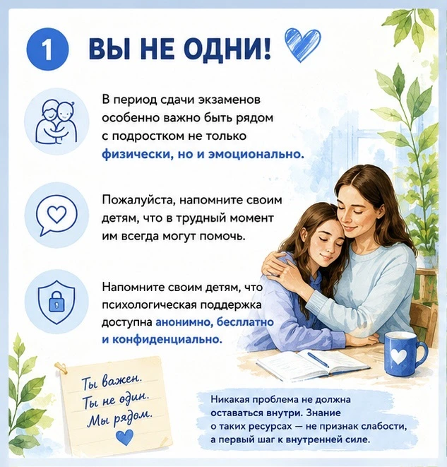 📚 Период экзаменов — время волнений, переживаний и больших нагрузок. В такие моменты особенно важно