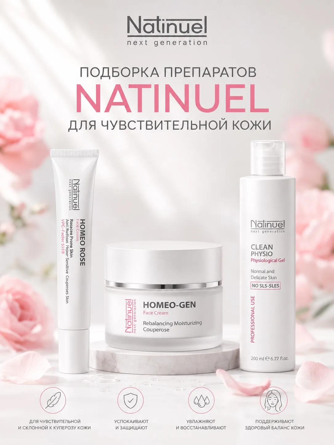 Чувствительная кожа: когда в уходе важна деликатность на каждом этапе 🌿