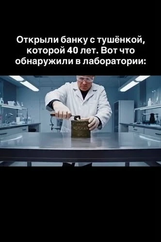 В 2018 году в Новосибирске была вскрыта банка говяжьей тушёнки, произведённая в 1978 году. Всё это в