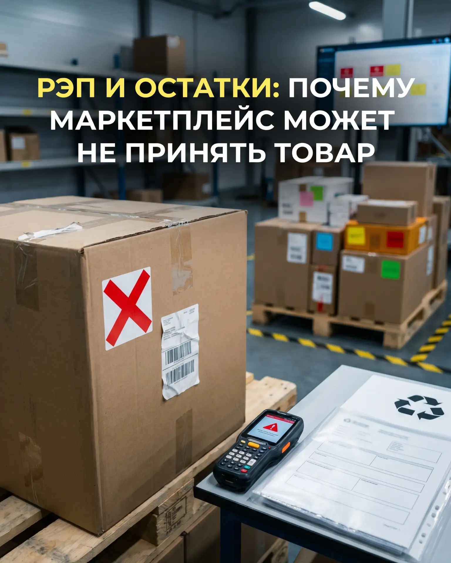 РЭП и маркировка остатков: почему маркетплейс может не принять товар?📦