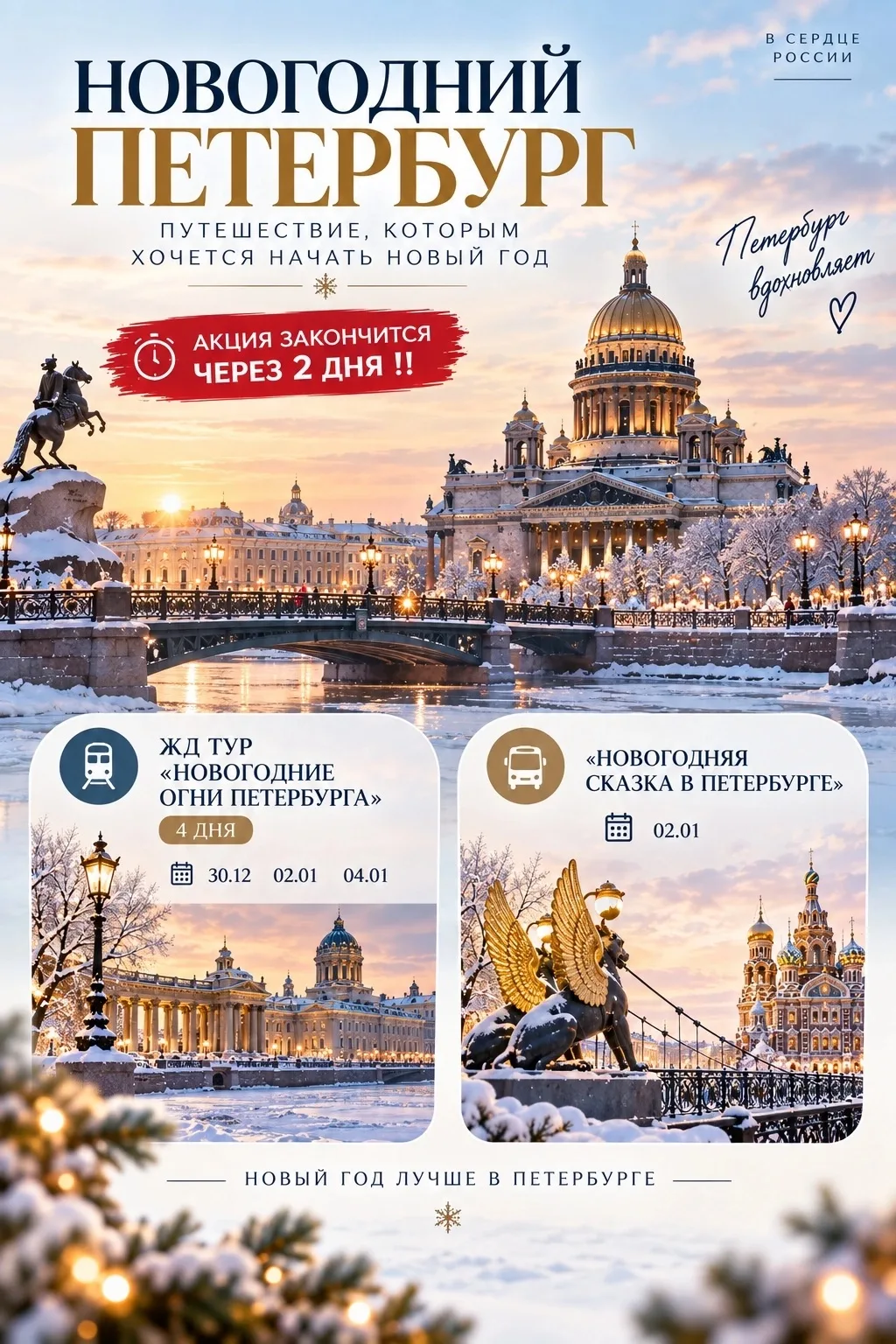 🎄 НОВОГОДНИЙ ПЕТЕРБУРГ — ПУТЕШЕСТВИЕ, КОТОРЫМ ХОЧЕТСЯ НАЧАТЬ НОВЫЙ ГОД ✨ АКЦИЯ ЗАКОНЧИ...