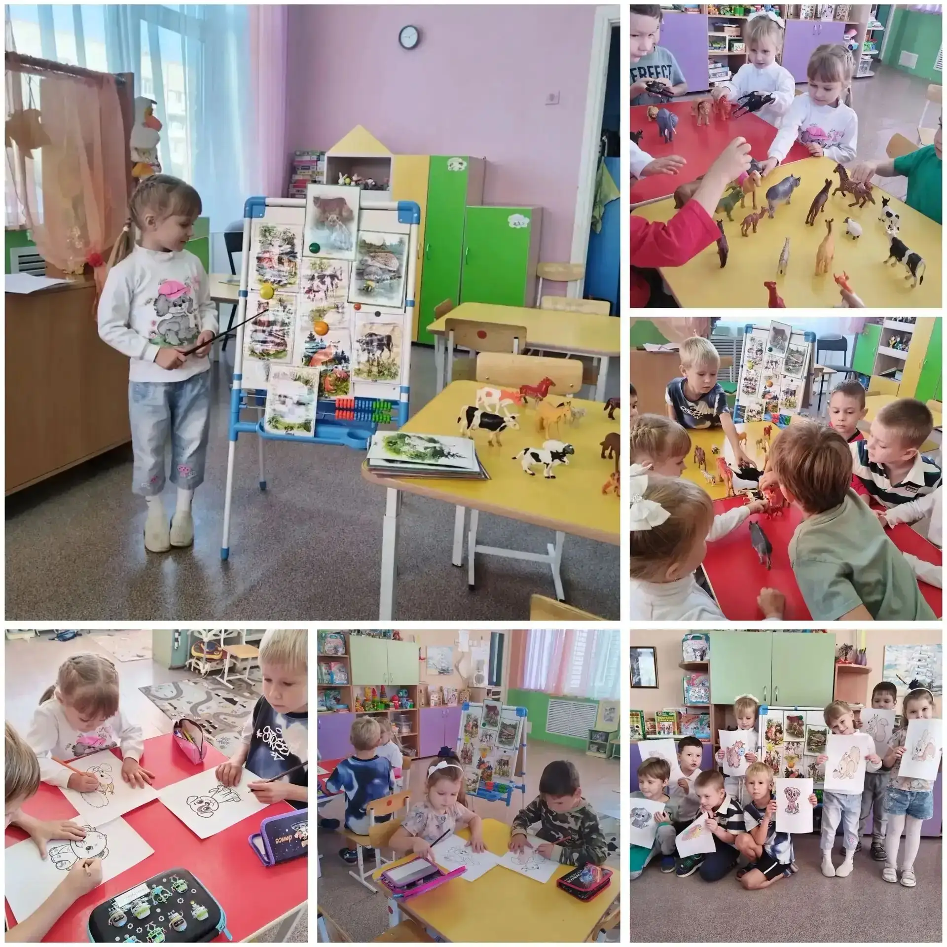 Сегодня с детьми старшей группы прошло занятие на тему: "Берегите животных"