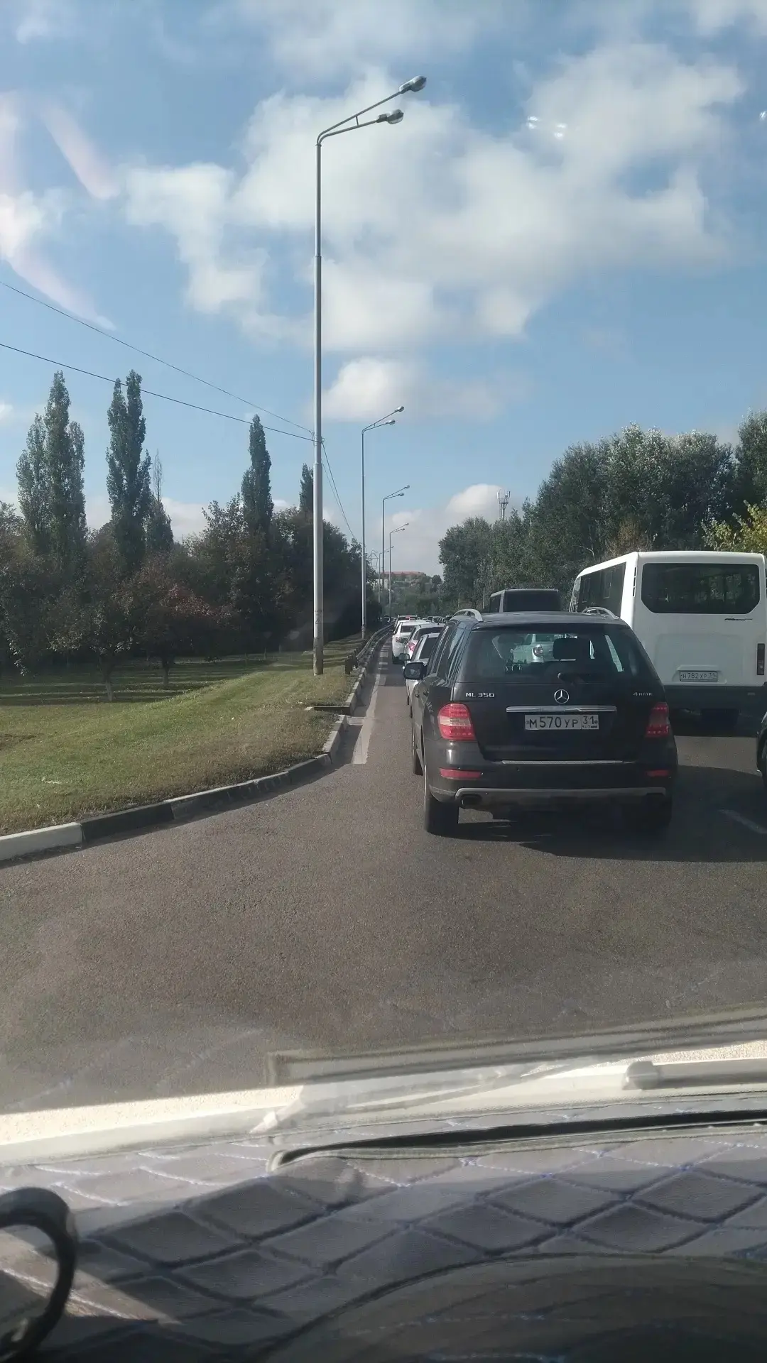 🚘Небольшая пробка в сторону ЦРБ. Ремонт моста.