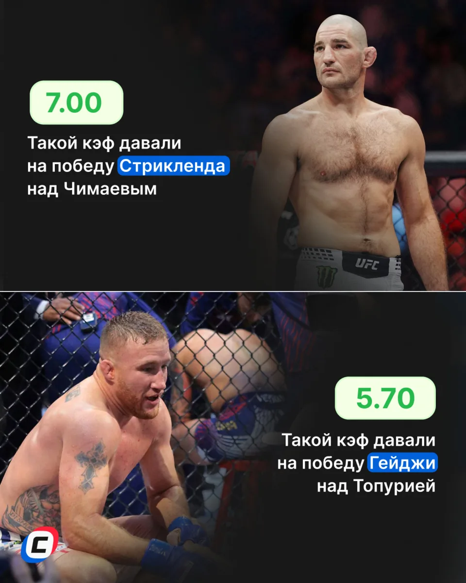 Два больших турнира подряд, два титульника, две громкие победы андердогов 🤯

Стрикленд победил Чи