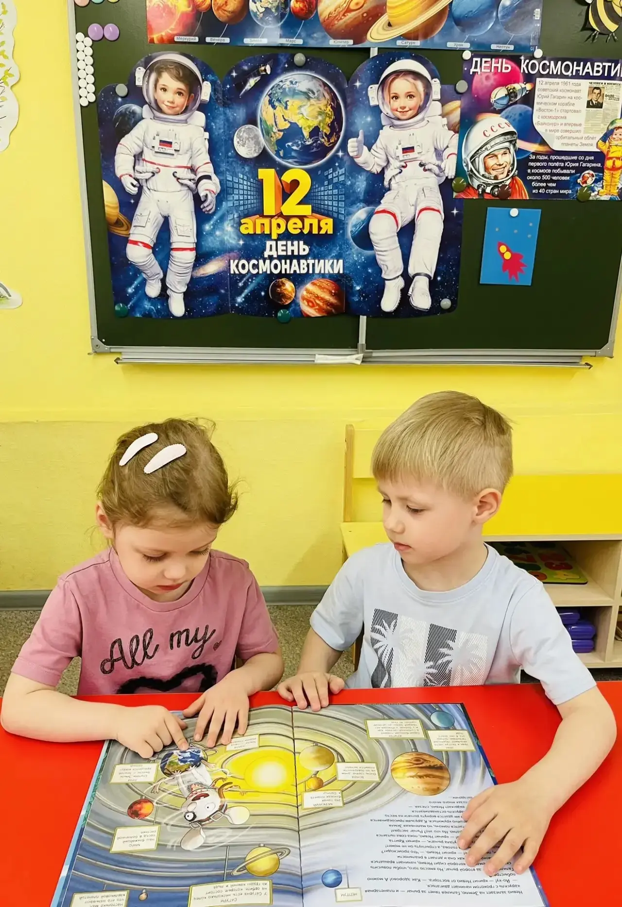 🚀 В младшей группе №27 прошла тематическая неделя, посвящённая Дню космонавтики!  Ребята узнали мног