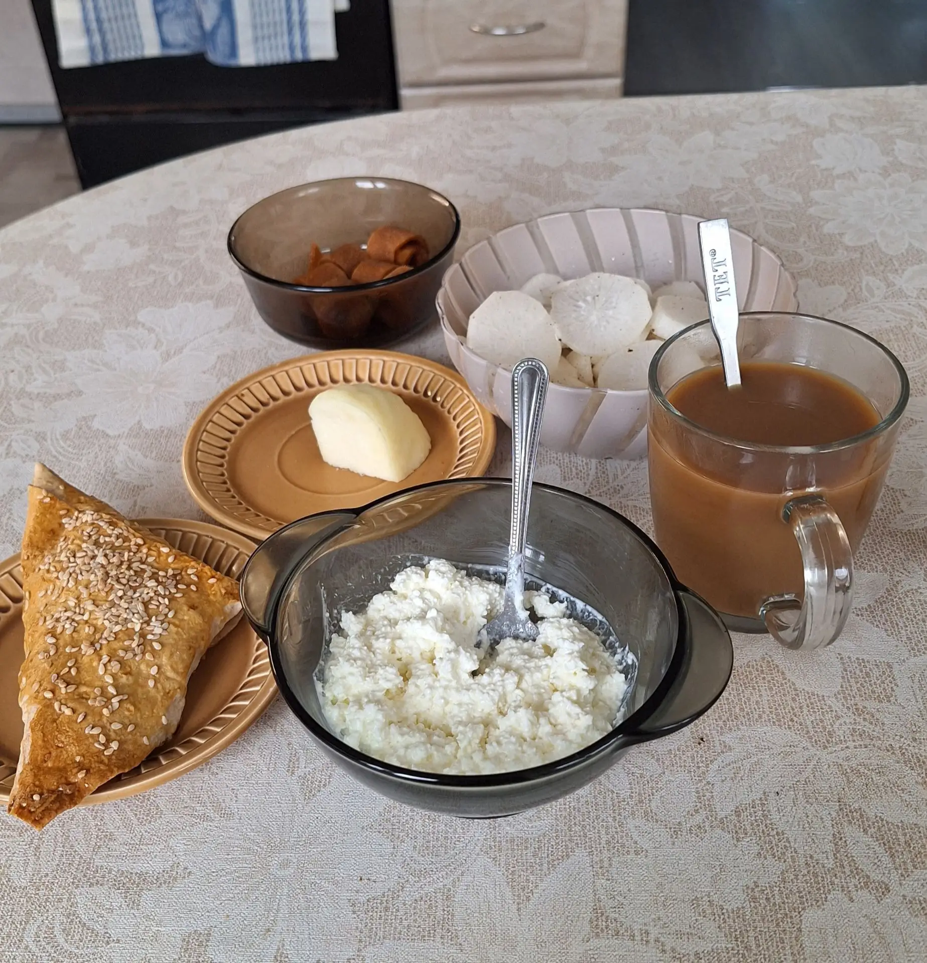 Мой завтрак .....разнообразие вкусов 😂
