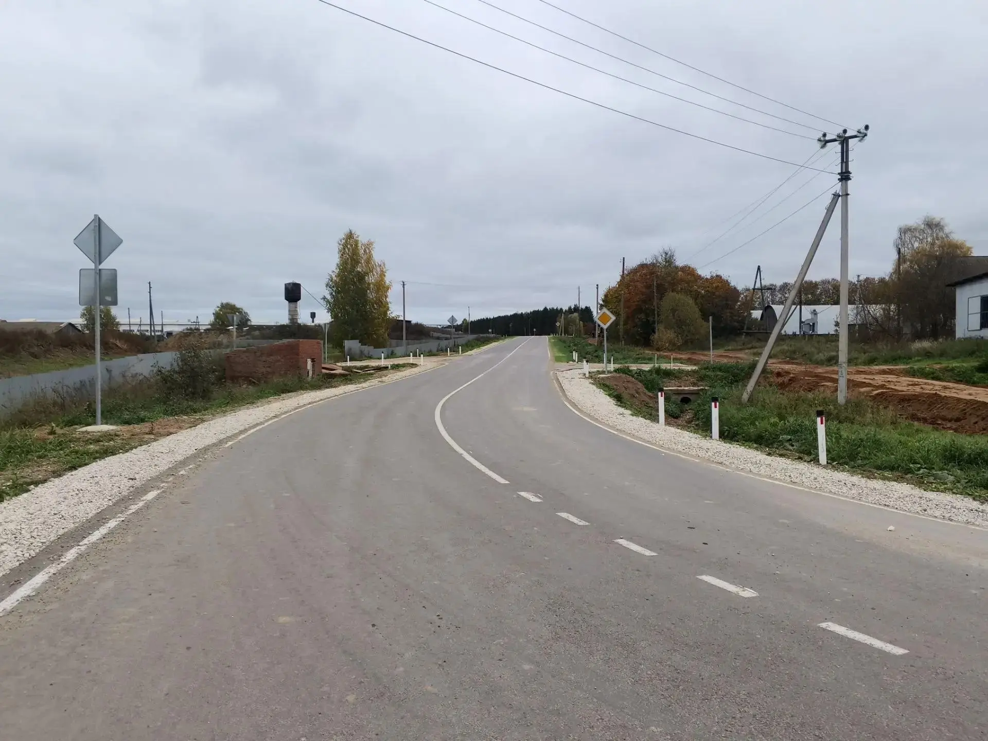 Завершён ремонт дороги Большое Волково — Макарово. 🚧