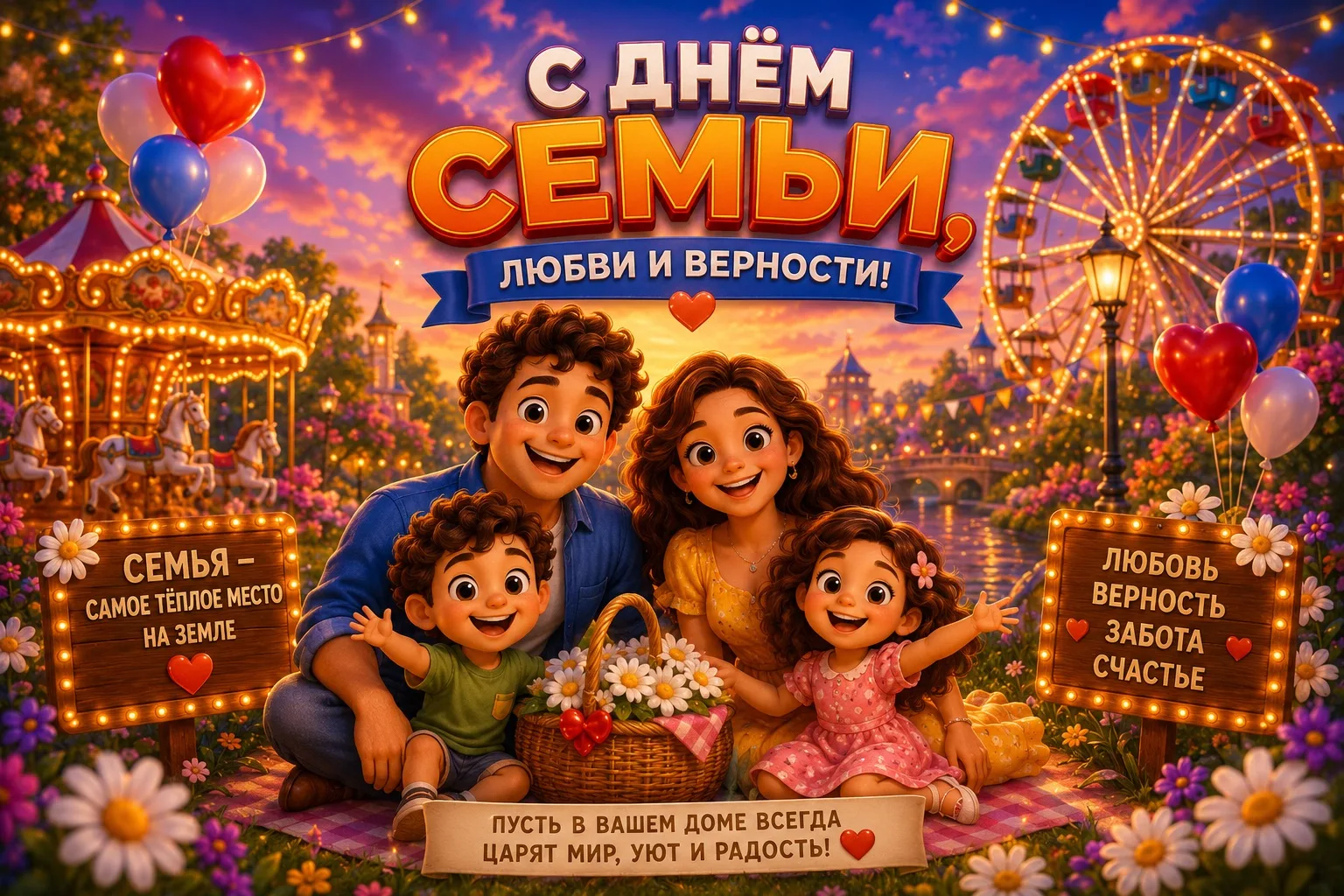 💙 С Днём семьи, любви и верности! 🤍

Семья — это место, где нас любят просто за то, что мы есть. Г