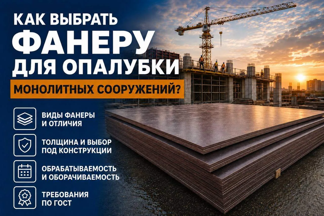 Как выбрать фанеру для опалубки монолитных сооружений?

При монолитном строительстве выбор фанеры дл