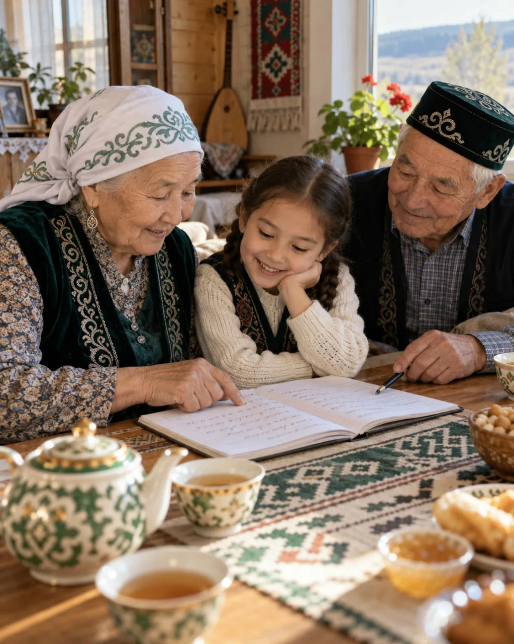 Сегодня, в День пожилых людей, хочется сказать особое рәхмәт нашим өләсәйҙәр и олатайҙа...