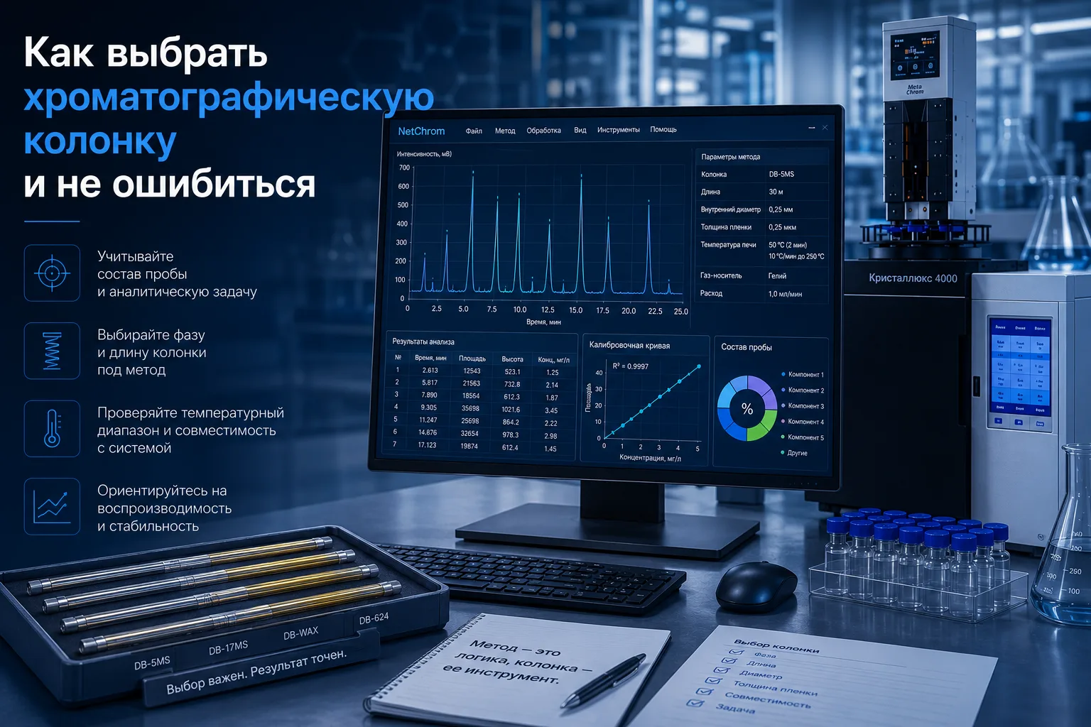 Как выбрать хроматографическую колонку и не ошибиться

Перед вами десятки хроматографических колонок