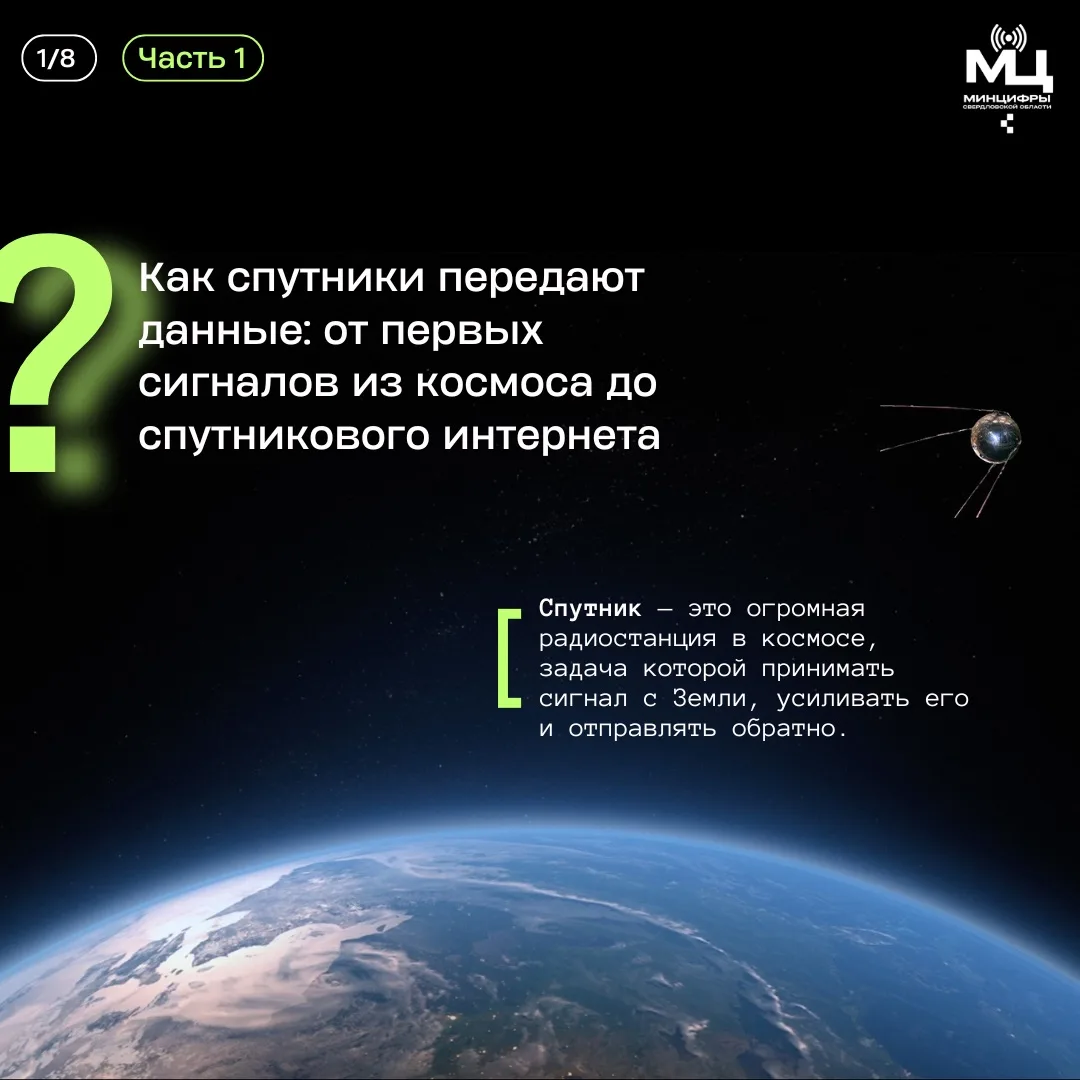 🛰️Сегодня спутники ассоциируются не только с космосом, но и интернетом, связью, телевидением.

4 ок