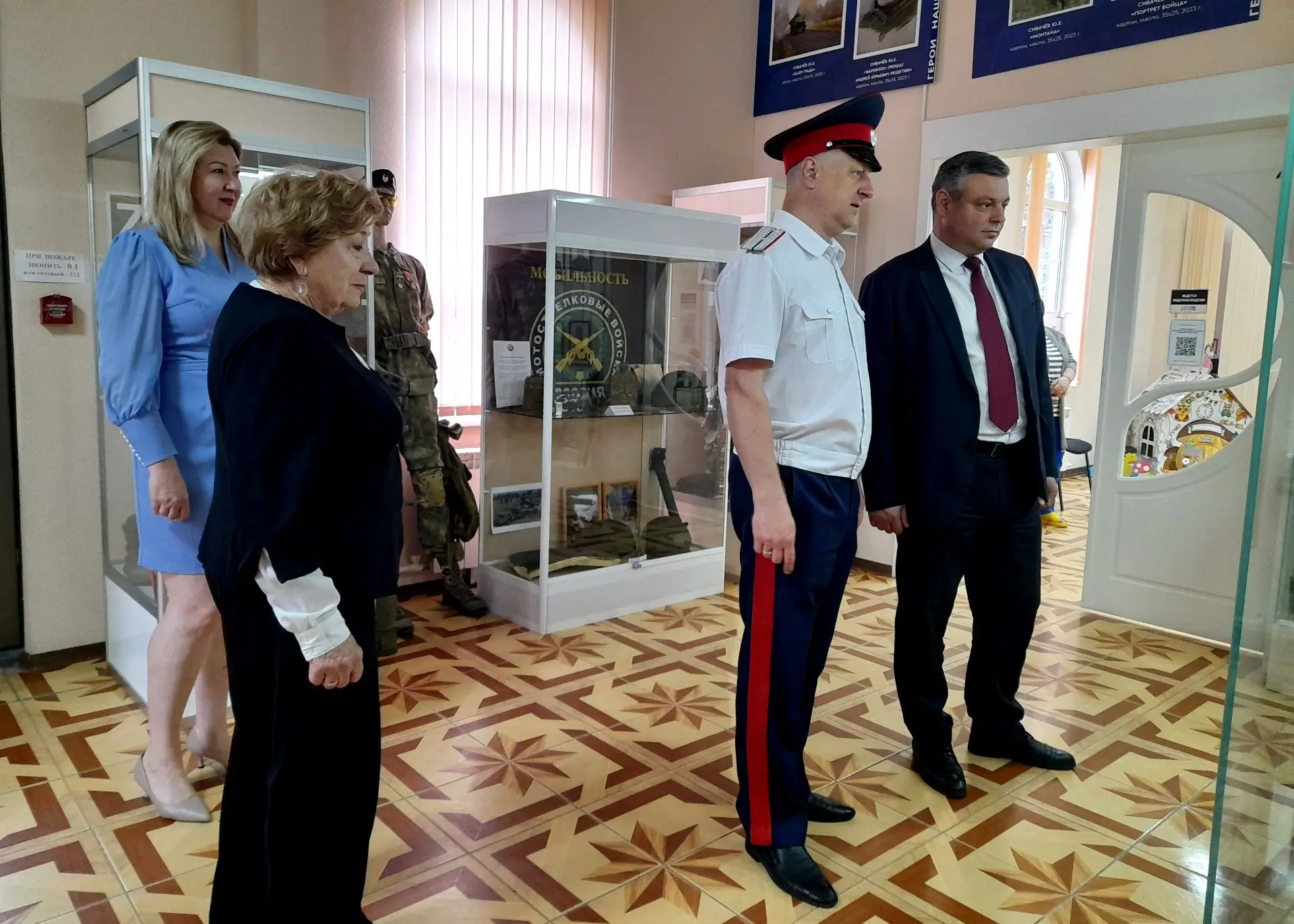 О визите главы города в музей.