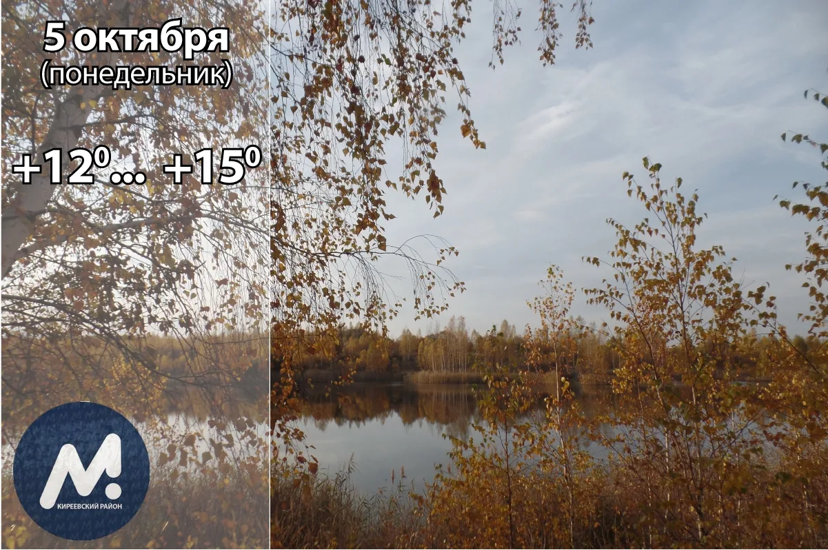 🌧️ 5 октября: погода в Киреевском районе и народные приметы дня​