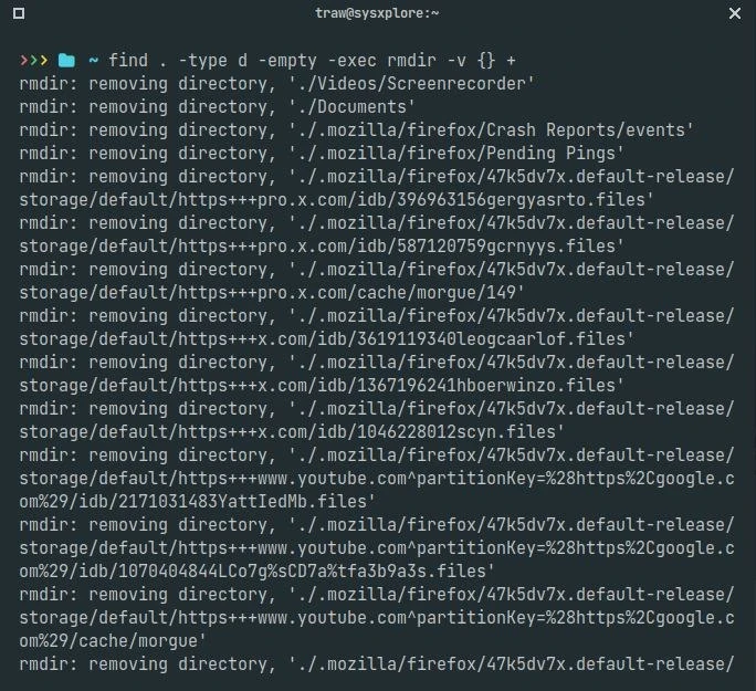 Короткий совет по Linux 💡

Если вы хотите очистить пустые каталоги, команда find может упростить эт