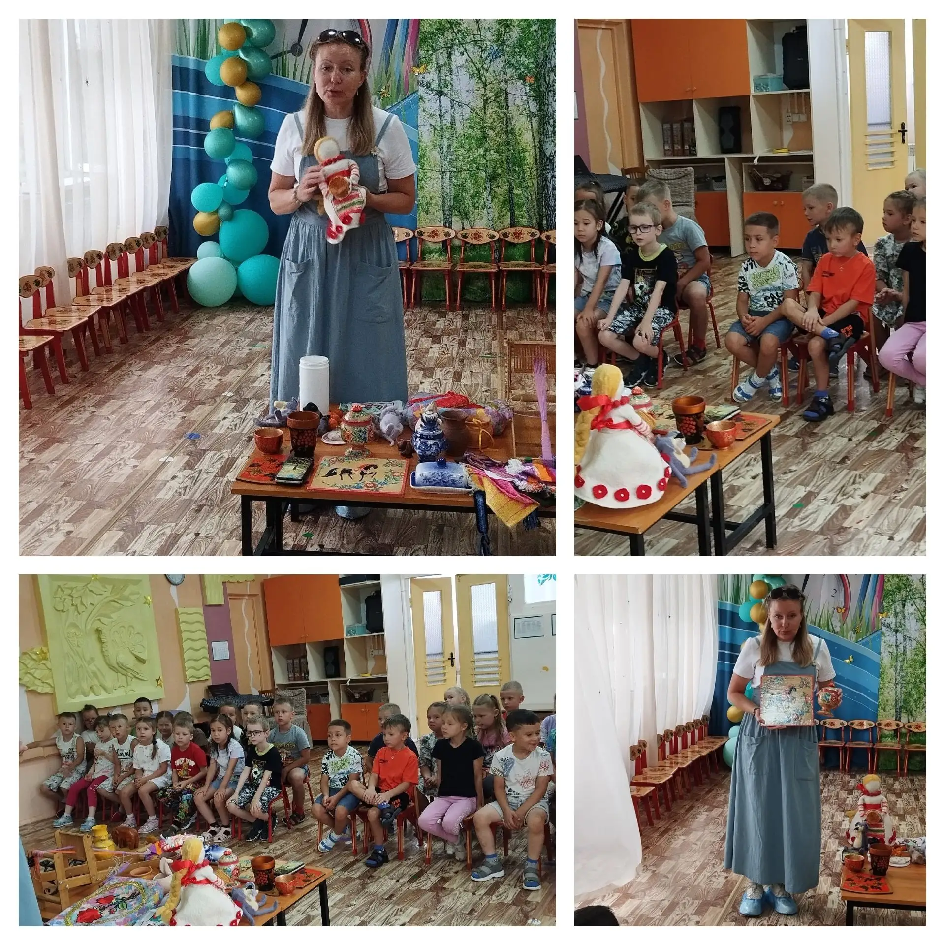 Сегодня для ребят из групп "Лимпопо" и "Солнышко" заведующая Дома творчества Абрамова Анна Сергеевна