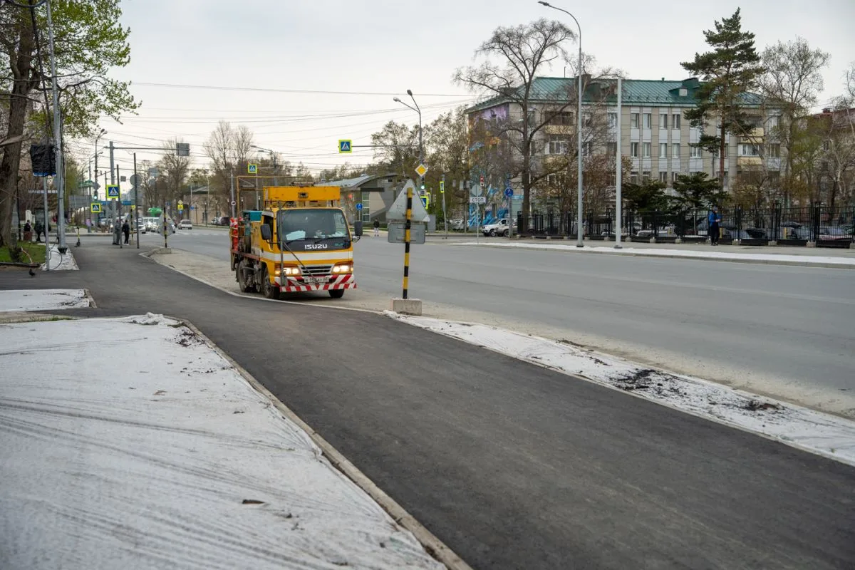 🔧📍Завершаются работы по капитальному ремонту первого участка проспекта Мира  На участке от улицы Сах