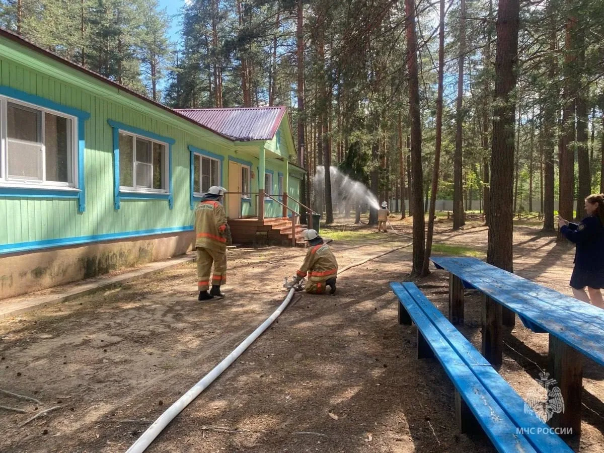 В детском лагере «Вишкиль» Котельничского района прошла учебная эвакуация из‑за условного пожара в к