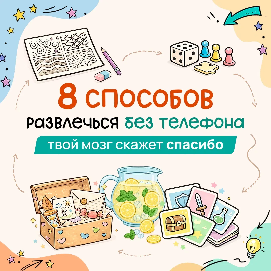 📵 Телефон на зарядку — мозги на подзарядку!

Устали от бесконечной ленты? Выбросьте цифровую жвачку