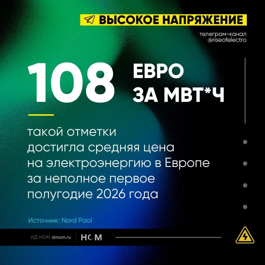Цены на электроэнергию в Европе могут «пойти» вниз

⚡️ США и Иран договорились о прекращении огня и 