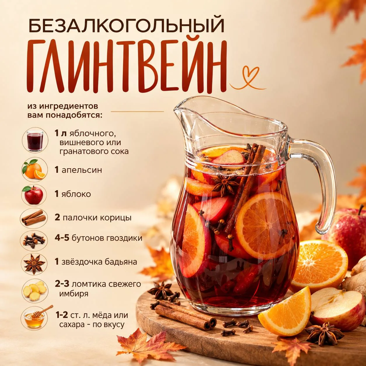 Согреваемся правильно: идеальный глинтвейн от Санвэй 🕯️🌺