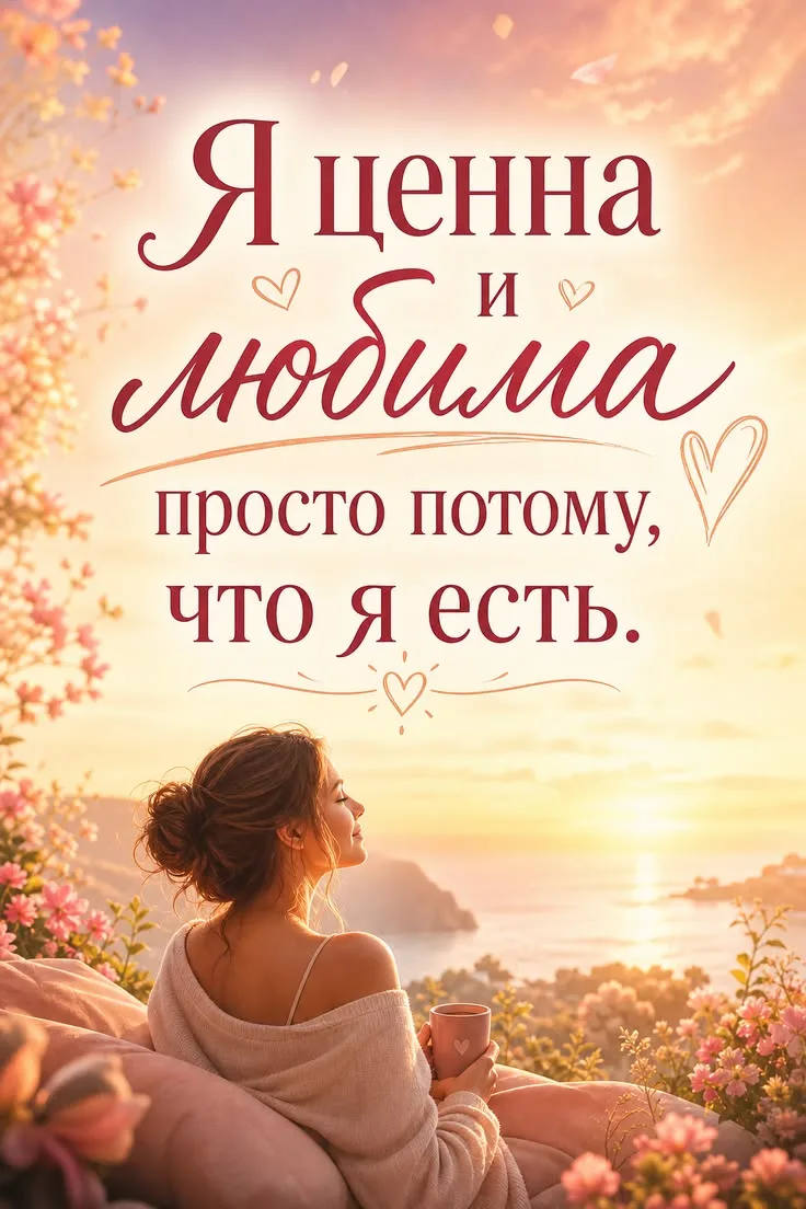 ✨️АФФИРМАЦИЯ ДНЯ ✨️
         Да будет так! 🩷

Тайны Счастья|Эзотерика